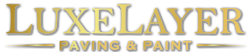 LuxeLayer – Logo name (gold shadow)250